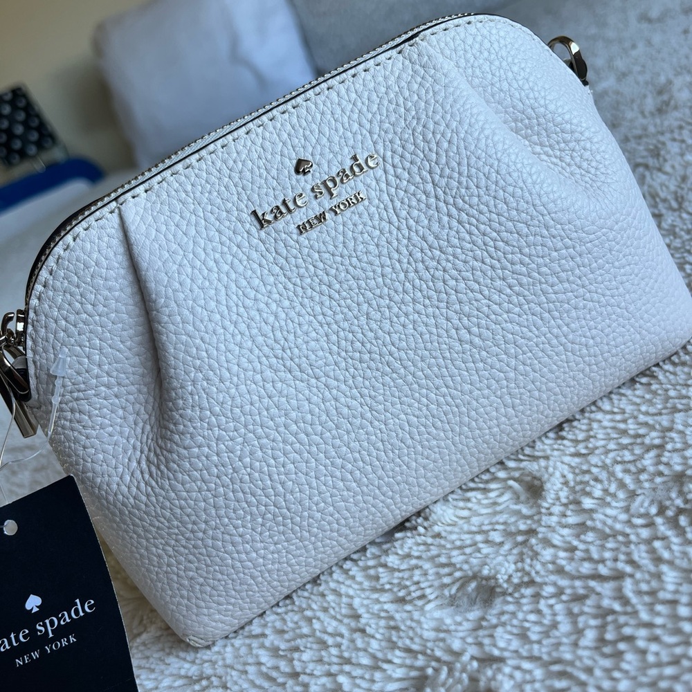 Kate Spade Cream Textured Cosmetic Bag